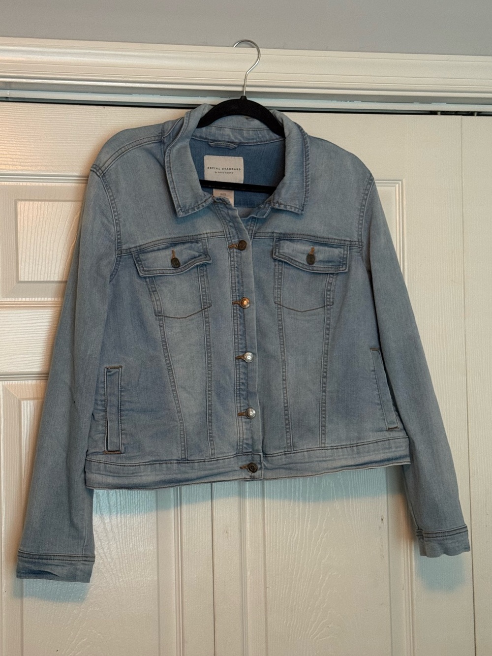 Women’s Light Blue Denim Jacket - Relaxed Trucker by Universal Thread